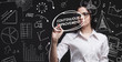 © photon_photo - Business, Technology, Internet and network concept. Young businessman working on a virtual screen of the future and sees the inscription: Continuous improvement