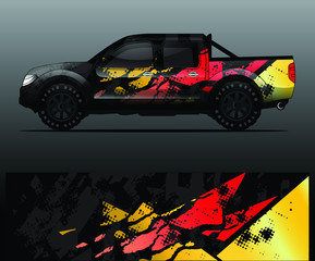 truck decal graphic wrap vector, abstract background