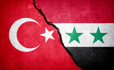 Wall Mural - Turkey and Syria conflict.