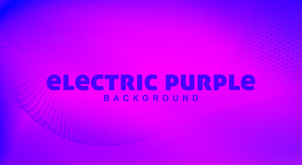 Poster - Electric purple blurred background with gradient and dotted wave