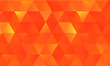 canvas print picture - abstract orange low poly background, crystal or diamond concept, can be used for news headline, wallpaper, flyer, sport background.