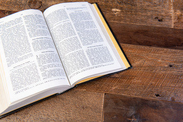 bible on a table