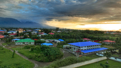 Mount Basile during sunset Malabo, Equatorial Guinea.