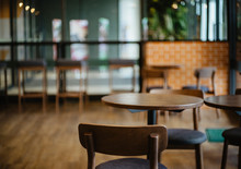 Chair Interior Of A Modern Restaurant Or Bar