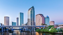 Tampa Bay City Skyline Beautiful