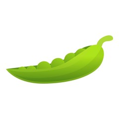 Poster - Fresh peas icon. Cartoon of fresh peas vector icon for web design isolated on white background