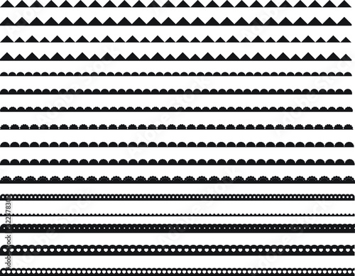 Cuadros en Lienzo Scalloped Border, Set of decorative tapes and borders