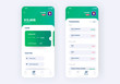 © dark322 - Banking app UI kit prototype. UI design of mobile finance application.