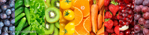 Dekoracja na wymiar  tlo-z-owocow-warzyw-i-jagod-swieze-jedzenie-kolorowe