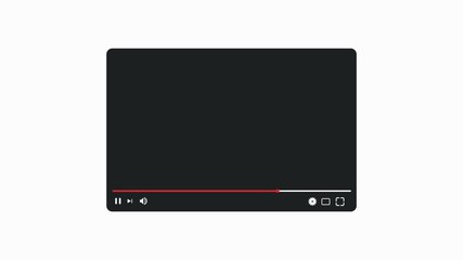 Poster - 4K Full screen video player screen. animation.
