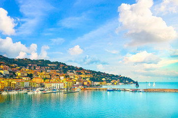 Wall Mural - Porto Santo Stefano village, harbor view. Argentario, Tuscany, Italy