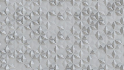 Wall Mural - white abstract tiles polygonal 3d background