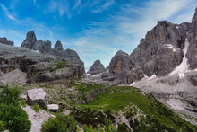 Italy, Dolomites, Trentino, Rendena Valley, Brenta Mountain Range