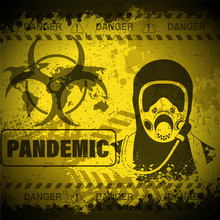 Grunge Style Pandemic Poster Vector Illustration