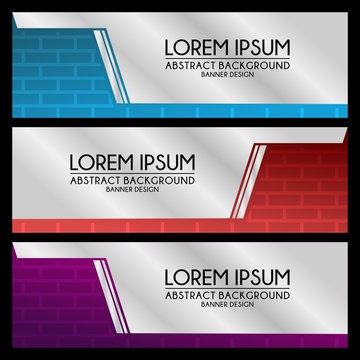 abstract Banner Templates background design vector