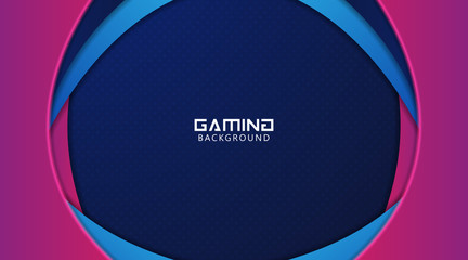 Poster - Futuristic Abstract Gaming Wallpaper Background Vector