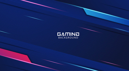 Poster - Futuristic Abstract Gaming Wallpaper Background Vector