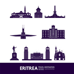 Fototapete - Eritrea travel destination grand vector illustration. 