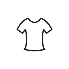 Poster - Simple t-shirt line icon.