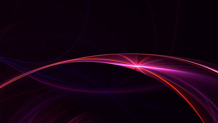 Fractal 3D rendering abstract and shiny background