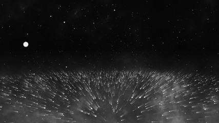 Wall Mural - Gathering of Particle light like the sea