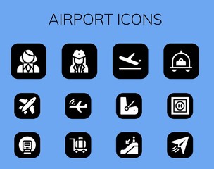 Sticker - airport icon set