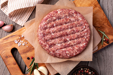 Wall Mural - Raw Ground beef meat