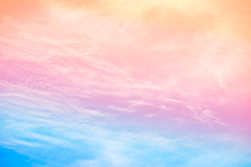 Wall Mural - cloud background with a pastel colour