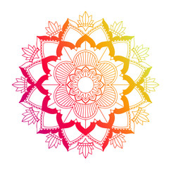 Wall Mural - Mandala patterns on isolated background