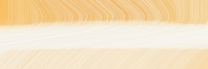 Poster - dynamic designed horizontal banner with antique white, burly wood and sandy brown colors. dynamic curved lines with fluid flowing waves and curves