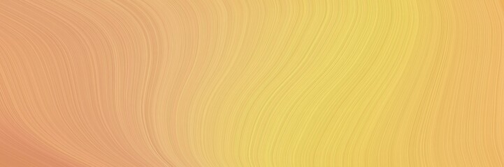 Poster - moving header design with burly wood, dark salmon and khaki colors. dynamic curved lines with fluid flowing waves and curves