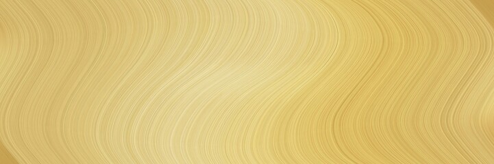 Poster - artistic horizontal header with burly wood, pale golden rod and khaki colors. dynamic curved lines with fluid flowing waves and curves