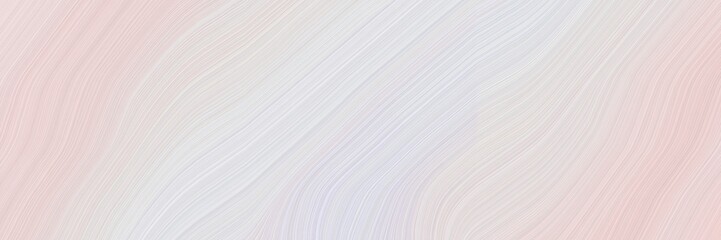 Fototapete - modern horizontal header with light gray, misty rose and lavender colors. dynamic curved lines with fluid flowing waves and curves