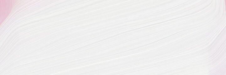 Fototapete - dynamic horizontal banner with white smoke, thistle and light gray colors. dynamic curved lines with fluid flowing waves and curves