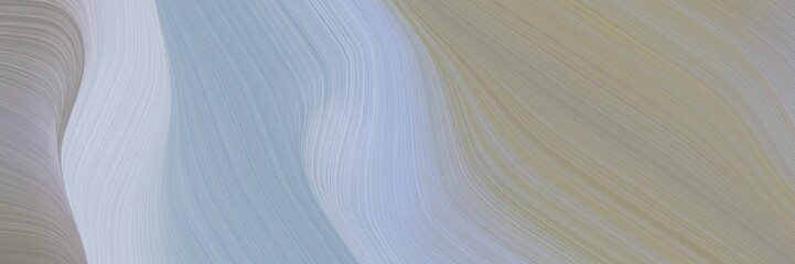 Poster - flowing header design with dark gray, pastel blue and light steel blue colors. dynamic curved lines with fluid flowing waves and curves