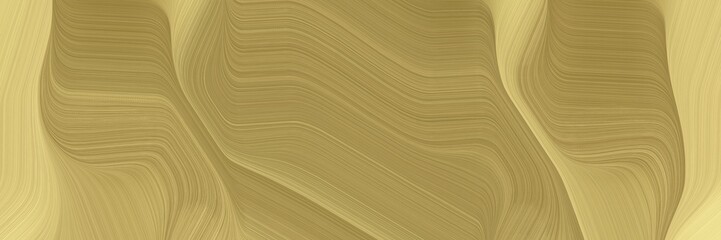 Poster - colorful header design with peru, burly wood and dark khaki colors. dynamic curved lines with fluid flowing waves and curves