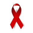 Red Ribbon World Aids Day Symbol
