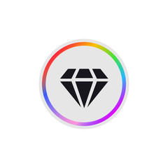 Wall Mural - Diamond -  Modern App Button