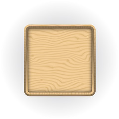 Wall Mural - wooden sticker or label with 3d frame. wooden badge sign board for sale, price and discount design