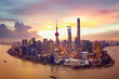 Sunset and  Cityscape of Shanghai,