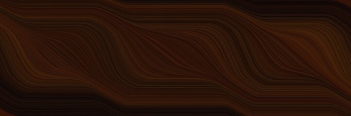 Poster - dynamic designed horizontal banner with very dark red, dark red and black colors. dynamic curved lines with fluid flowing waves and curves