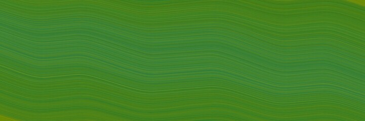 Poster - moving header design with dark olive green, dark green and sea green colors. dynamic curved lines with fluid flowing waves and curves