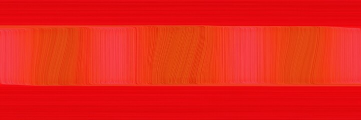 Poster - colorful banner design with red, orange red and tomato colors. dynamic curved lines with fluid flowing waves and curves