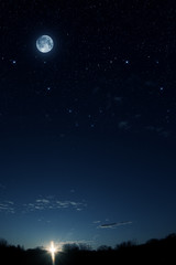 Wall Mural - big moon