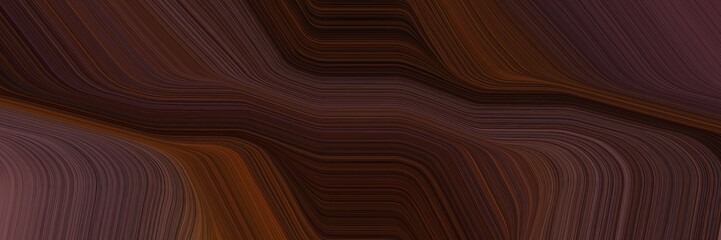 Poster - flowing designed horizontal header with very dark pink, old mauve and black colors. dynamic curved lines with fluid flowing waves and curves