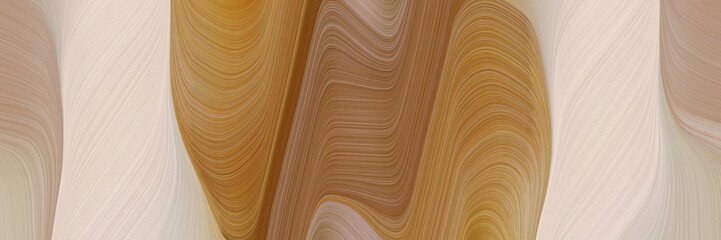 Poster - artistic header design with silver, pastel gray and brown colors. dynamic curved lines with fluid flowing waves and curves
