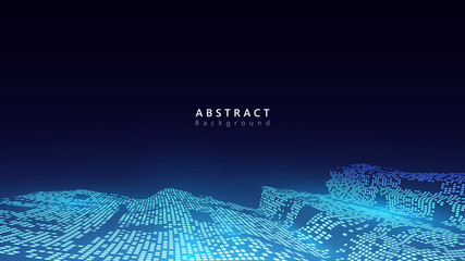 Poster - virtual data analysis technology vector background design,abstract futuristic cyberspace background,speed network connection technology concept,copy space tech backdrop
