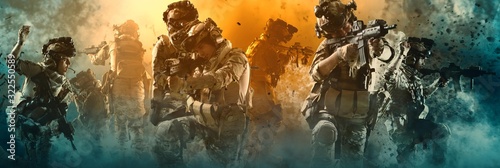 Cuadros en Lienzo special forces soldier , military concept