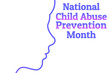 © bulgn - National Child Abuse Prevention Month. April. Template for background, banner, card, poster with text inscription. Vector EPS10 illustration.