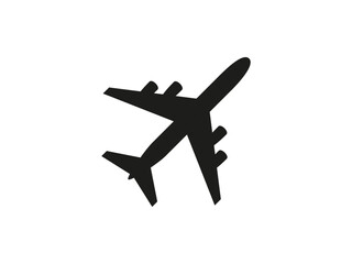 Wall Mural - Flight icon vector symbol. Plane icon isolated on white bacckground. Logo airplane tourism or shipping concept.